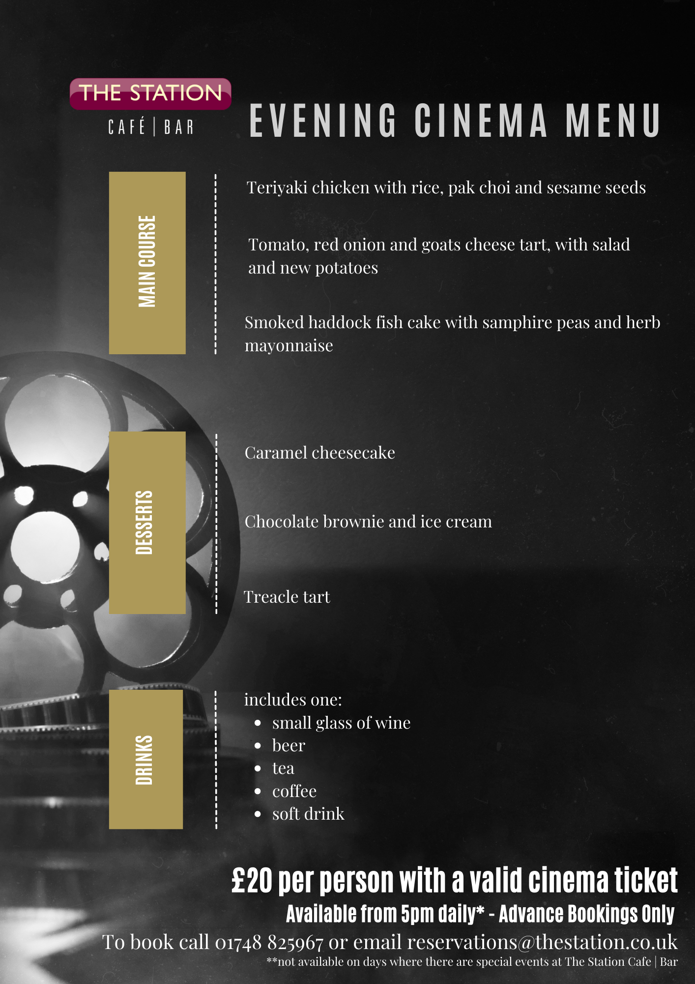 Menus Cafe Bar Who's Here The Station